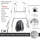 Long-Sleeve and Short-Sleeve Dual-Purpose Clothing Photography Styling Hanger